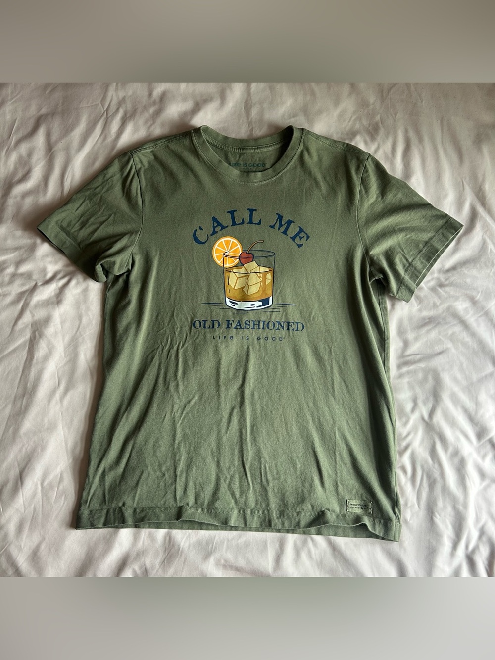 Life Is Good “Call Me Old Fashioned” Tee – Size Medium